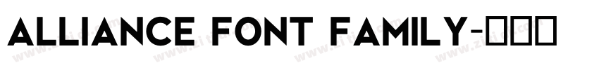 Alliance Font Family字体转换